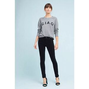 Citizens of Humanity Rocket High-Rise Skinny Velvet velour black Pants size 27